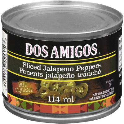 Dos Amigos Sliced Jalapeno Peppers 114ml