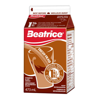 Beatrice 1% Chocolate Milk 473ml