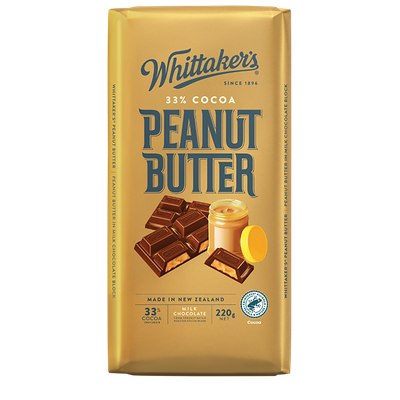 Whittaker's Peanut Butter Chocolate Bar 220g